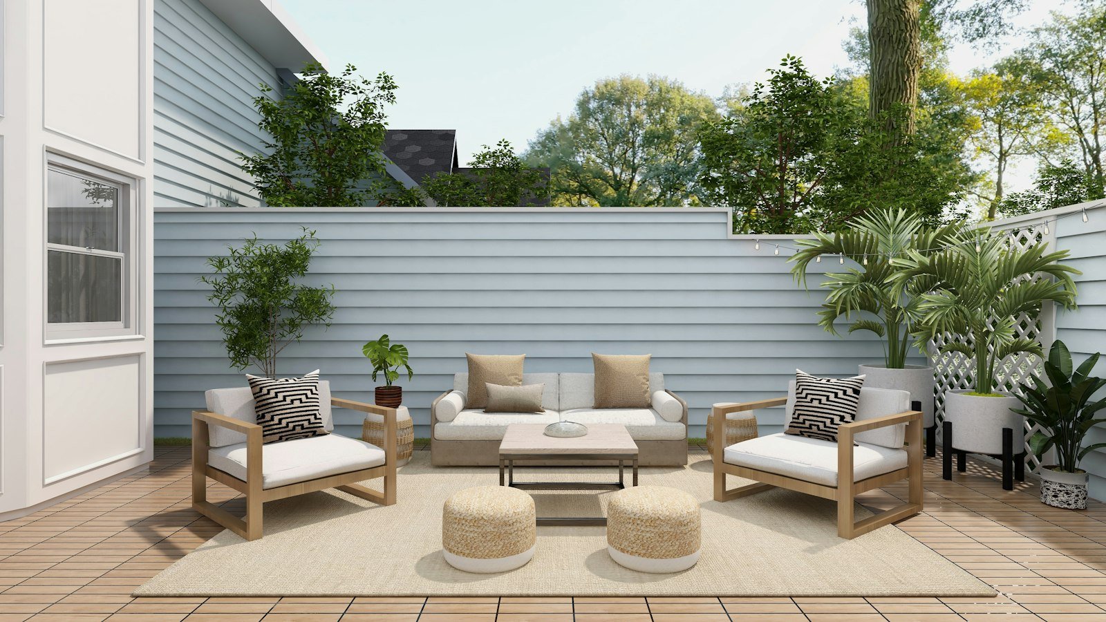 Outdoor patio furniture set